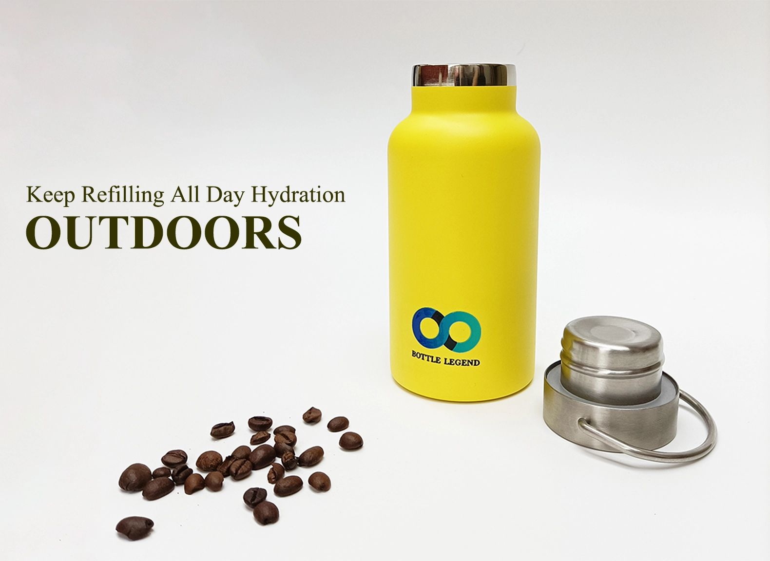 insulated coffee tumbler 380ml - Bottle Legend